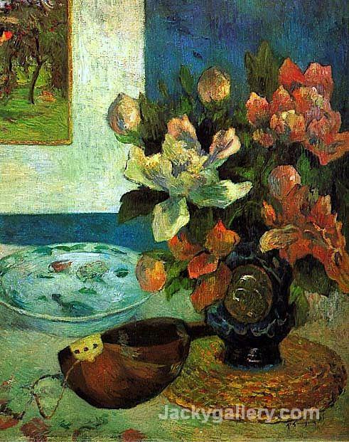 Still Life with a Mandolin by Paul Gauguin paintings reproduction
